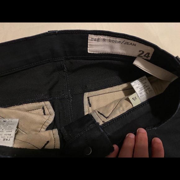 Rag & Bone dark blue skinny stretch jeans - Picture 4 of 4